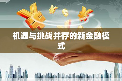 郾城机遇与挑战并存的新金融模式