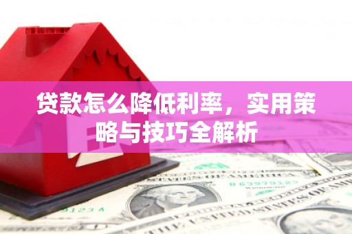 郾城贷款怎么降低利率，实用策略与技巧全解析