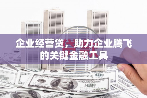 郾城企业经营贷，助力企业腾飞的关键金融工具