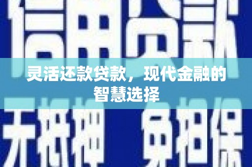 郾城灵活还款贷款，现代金融的智慧选择