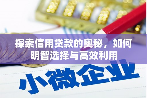 郾城探索信用贷款的奥秘，如何明智选择与高效利用