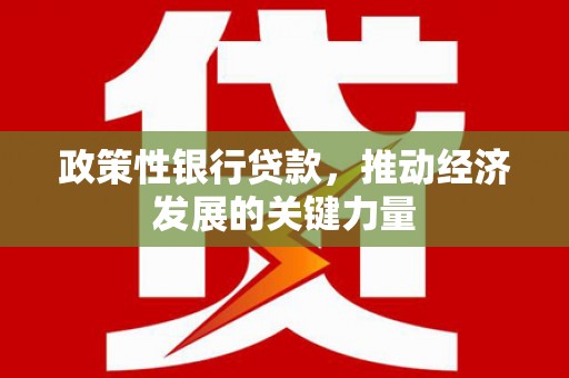 郾城政策性银行贷款，推动经济发展的关键力量
