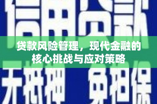 郾城贷款风险管理，现代金融的核心挑战与应对策略